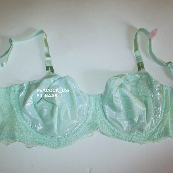 36DDD Victoria Secret Dream Angels Unlined Push Up w/o Padding Bra shimmer mint - Picture 3 of 8